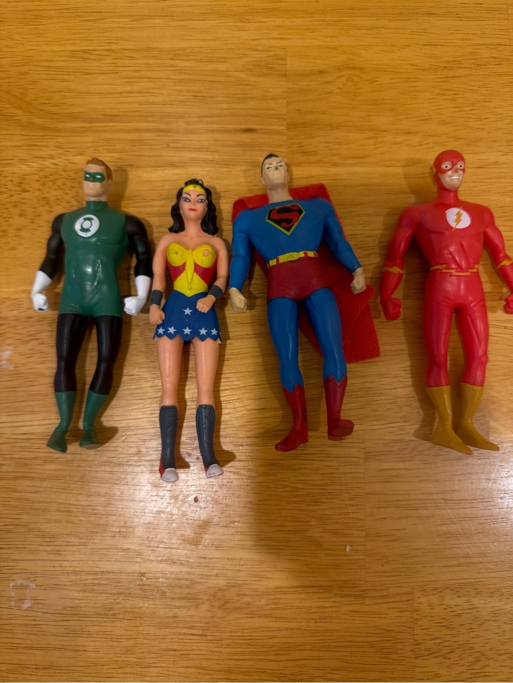 DC Comics Justice League The New Frontier Bendable Figures Lot of 4